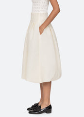 Fayetta Skirt Cream|Navy