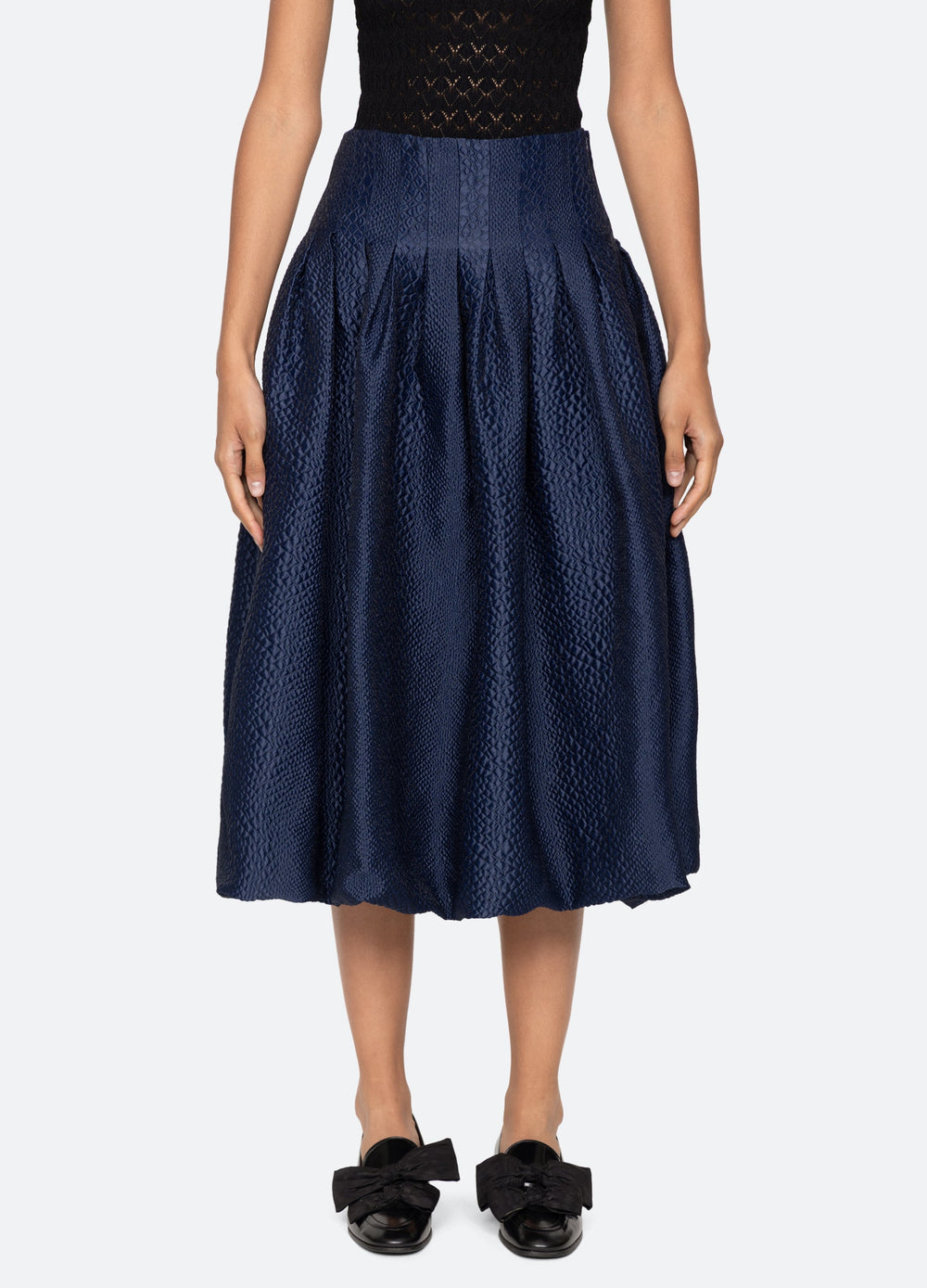 Fayetta Skirt Cream|Navy