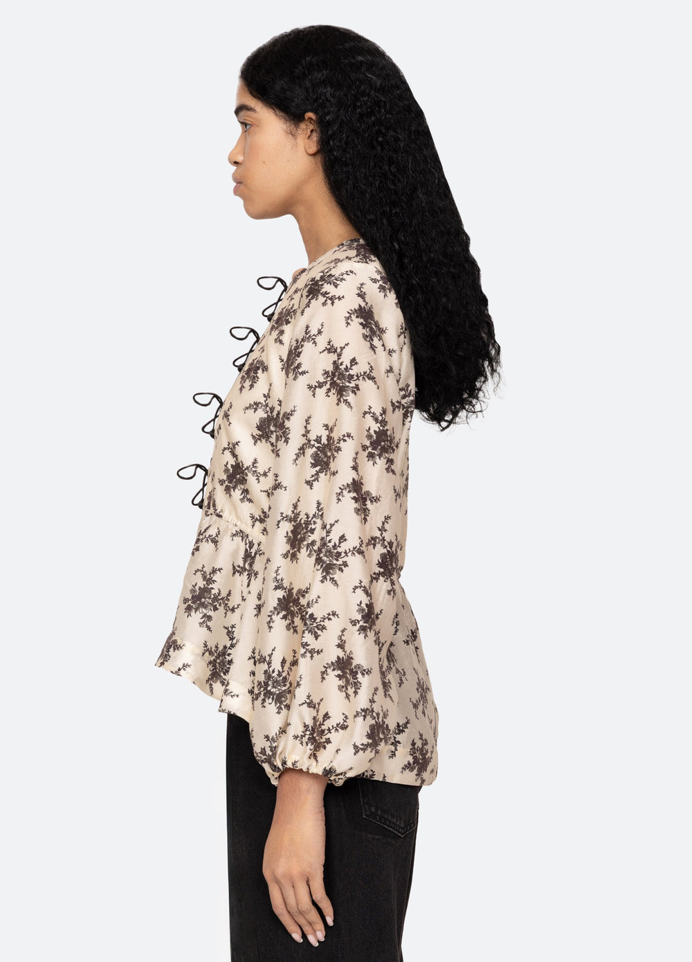 Joan Top Cream|Green