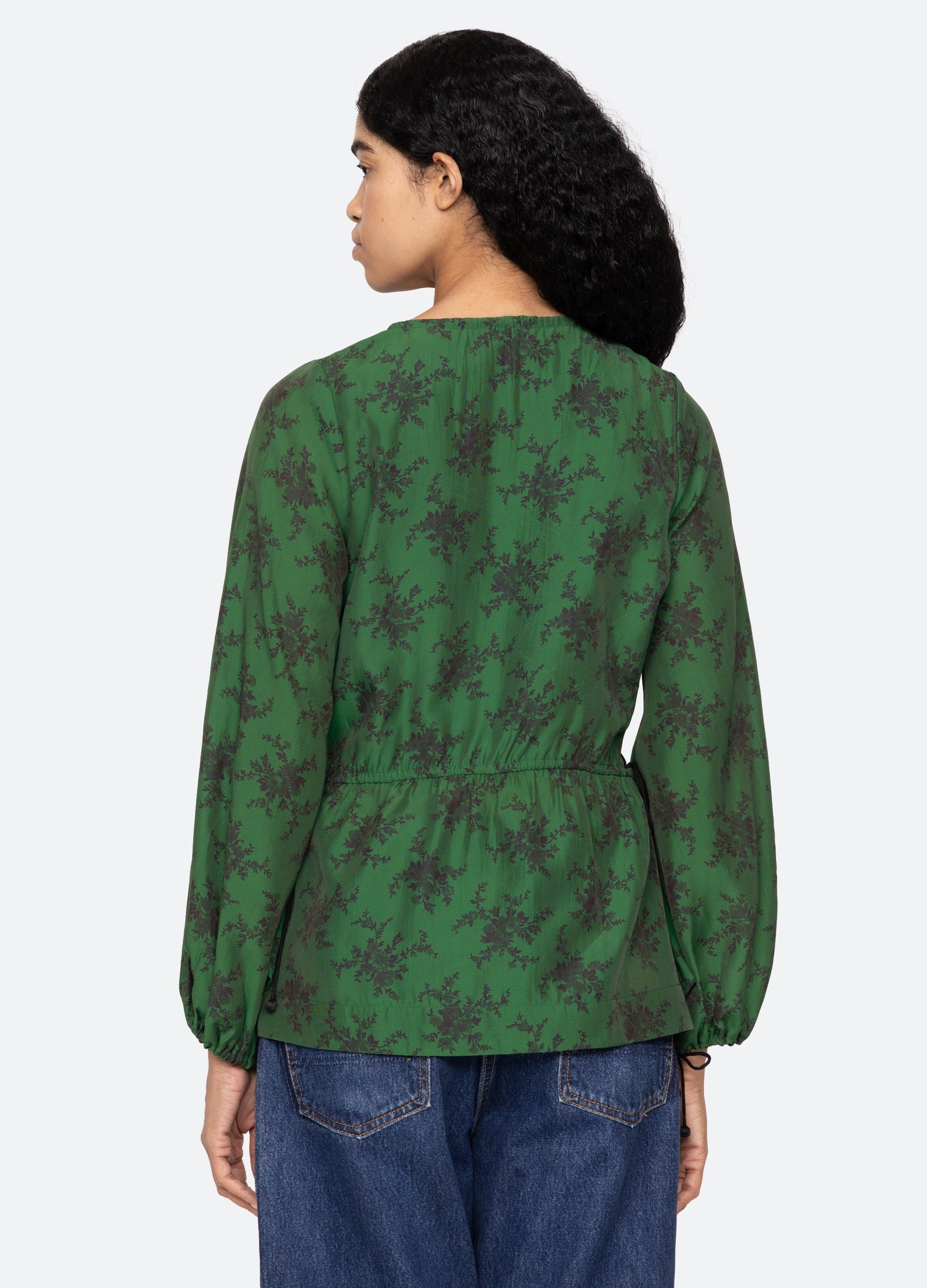 Joan Top Cream|Green