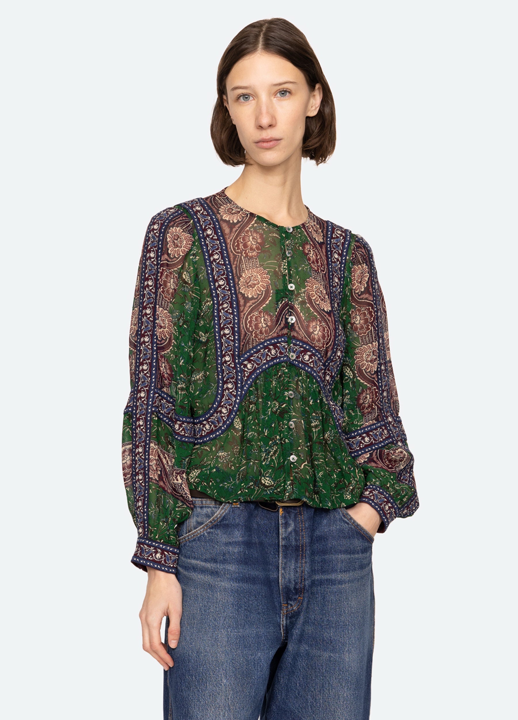 Melba Top Green