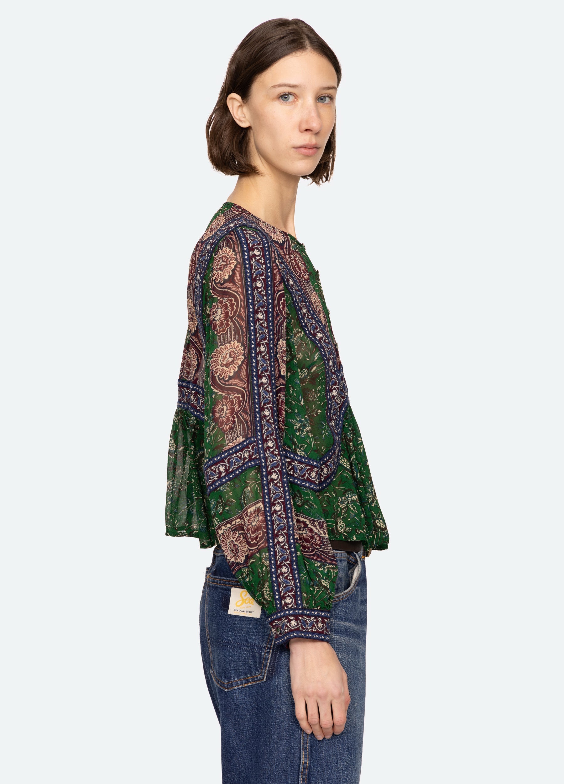 Melba Top Green