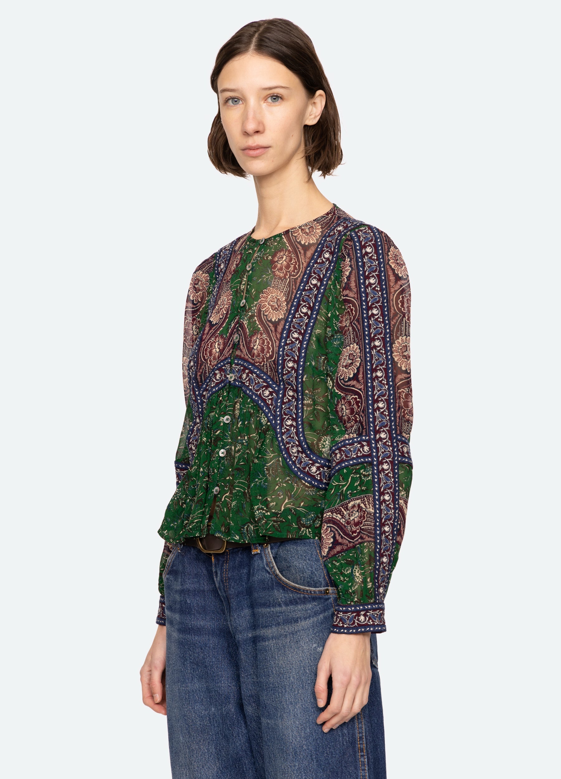 Melba Top Green