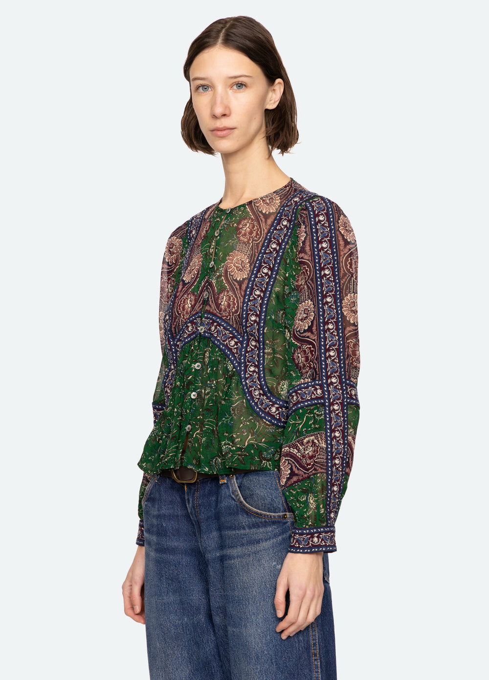 Melba Top Green