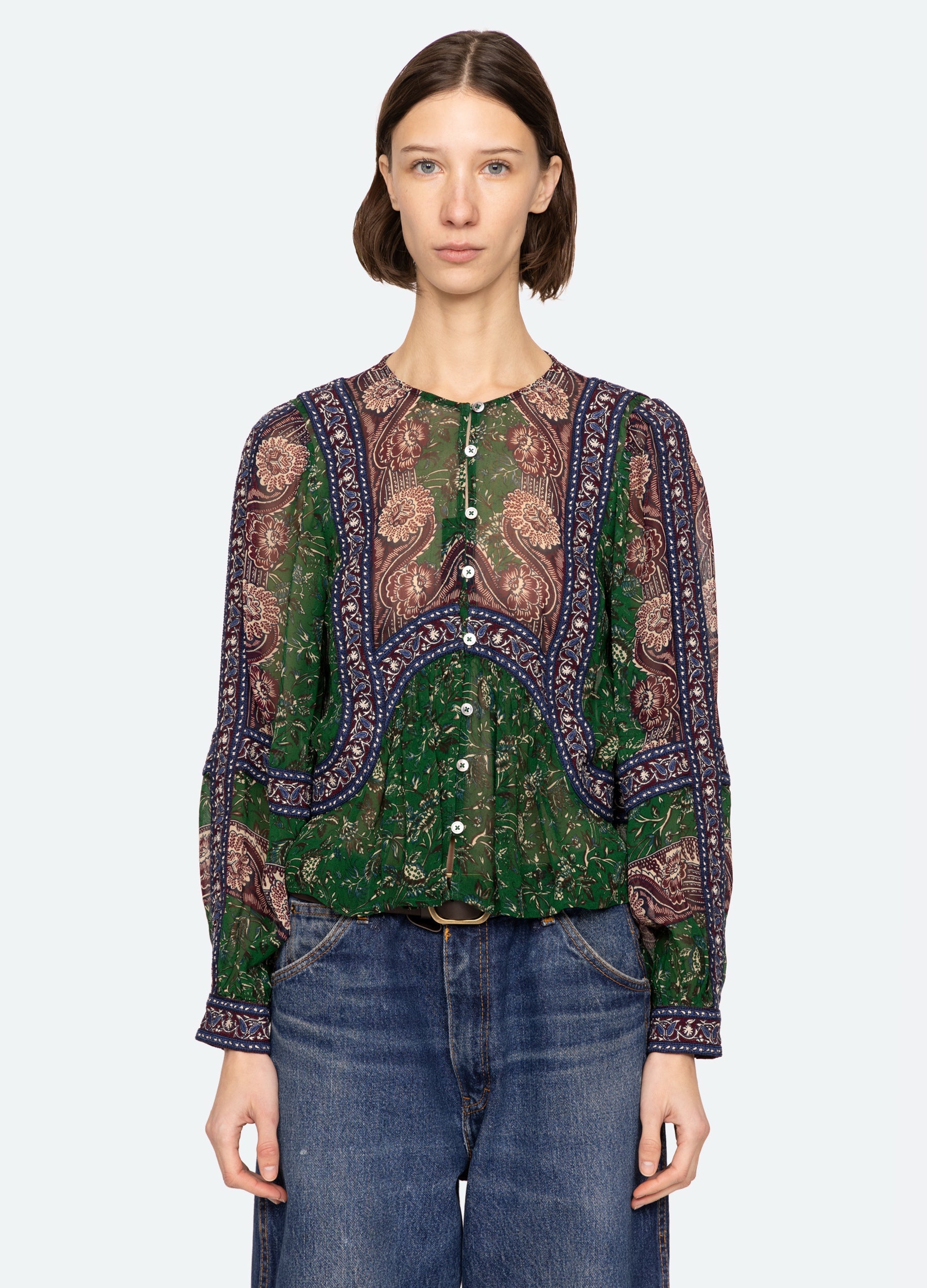 Melba Top Green