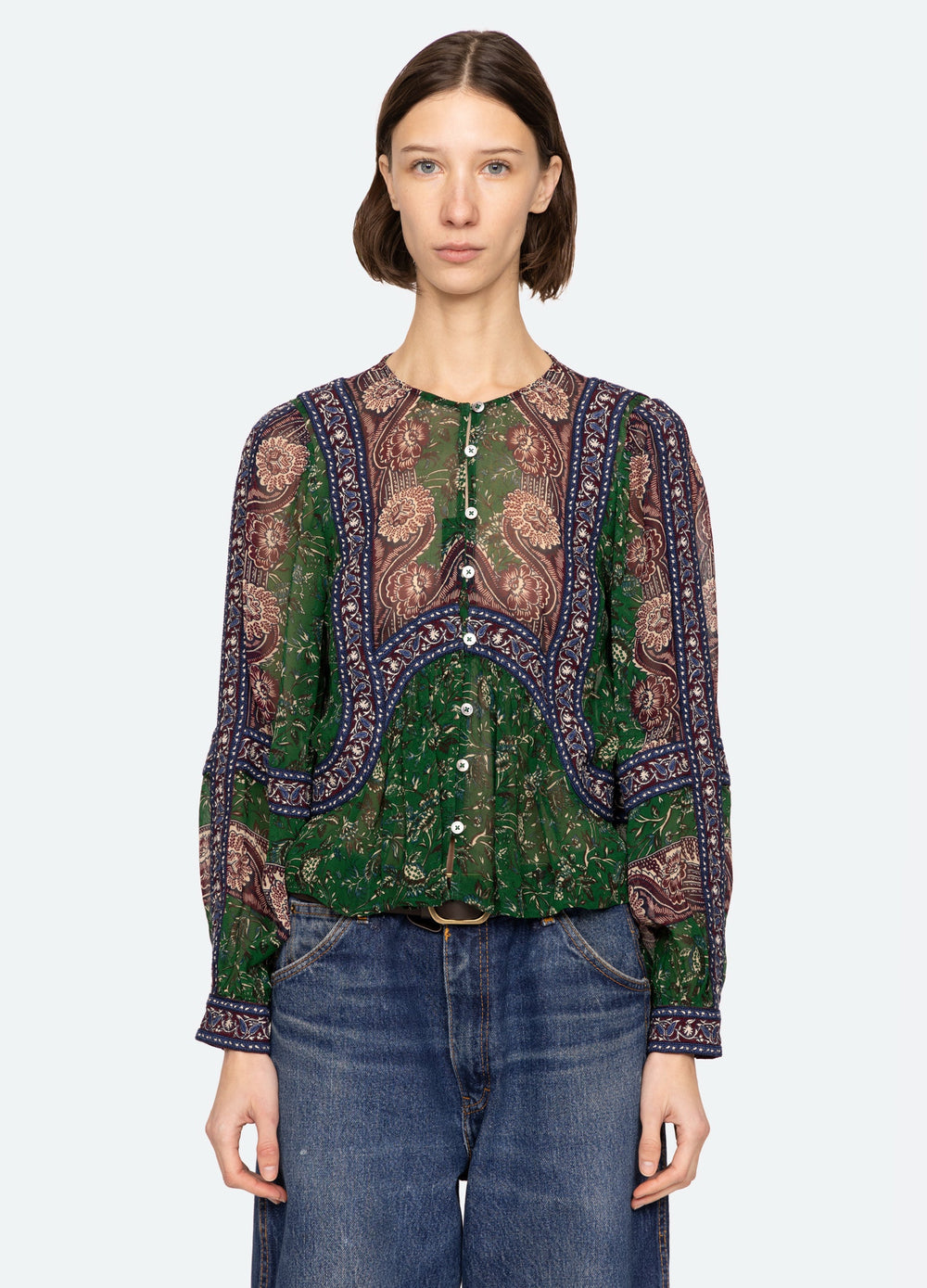 Melba Top Green