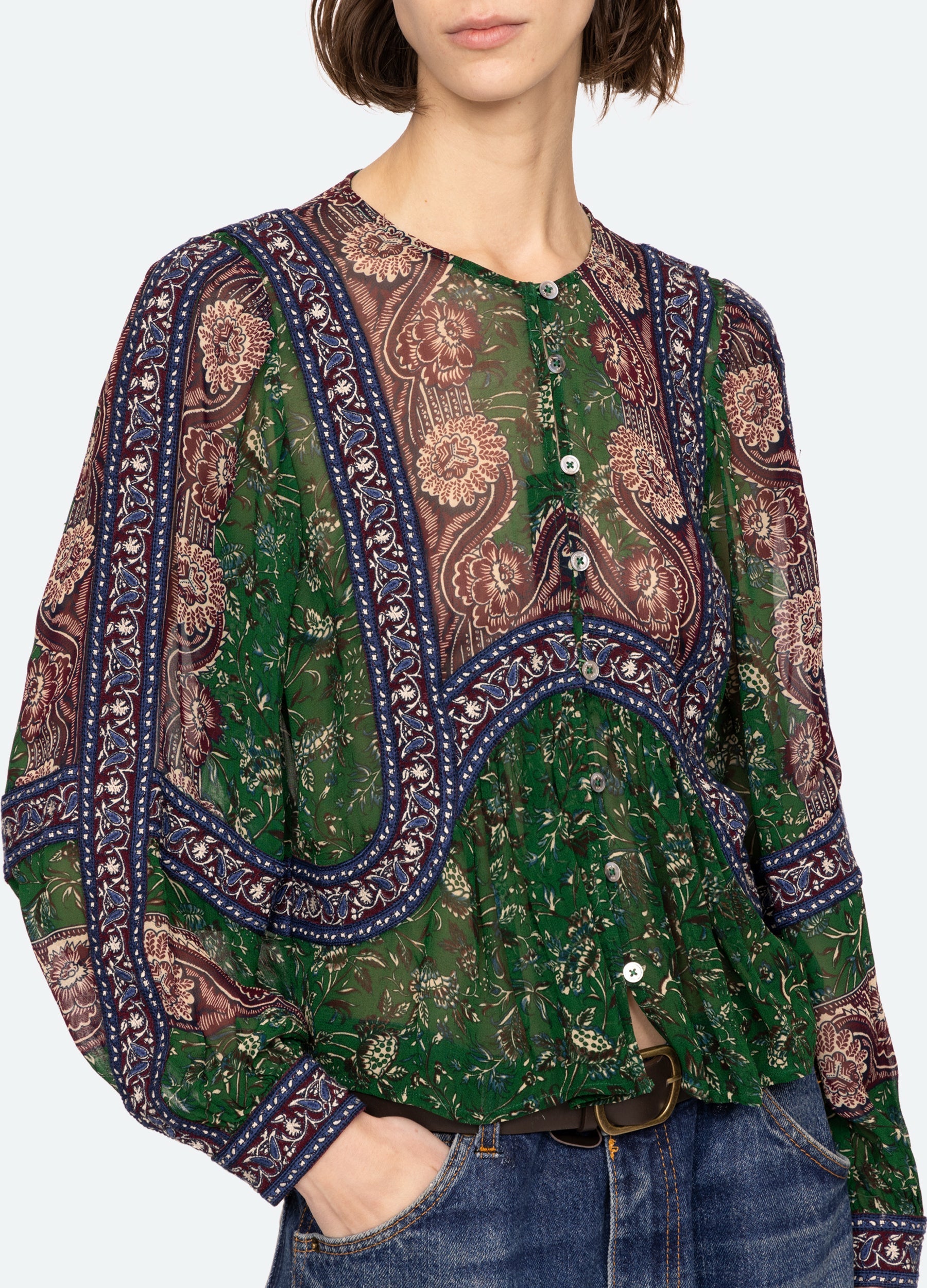 Melba Top Green
