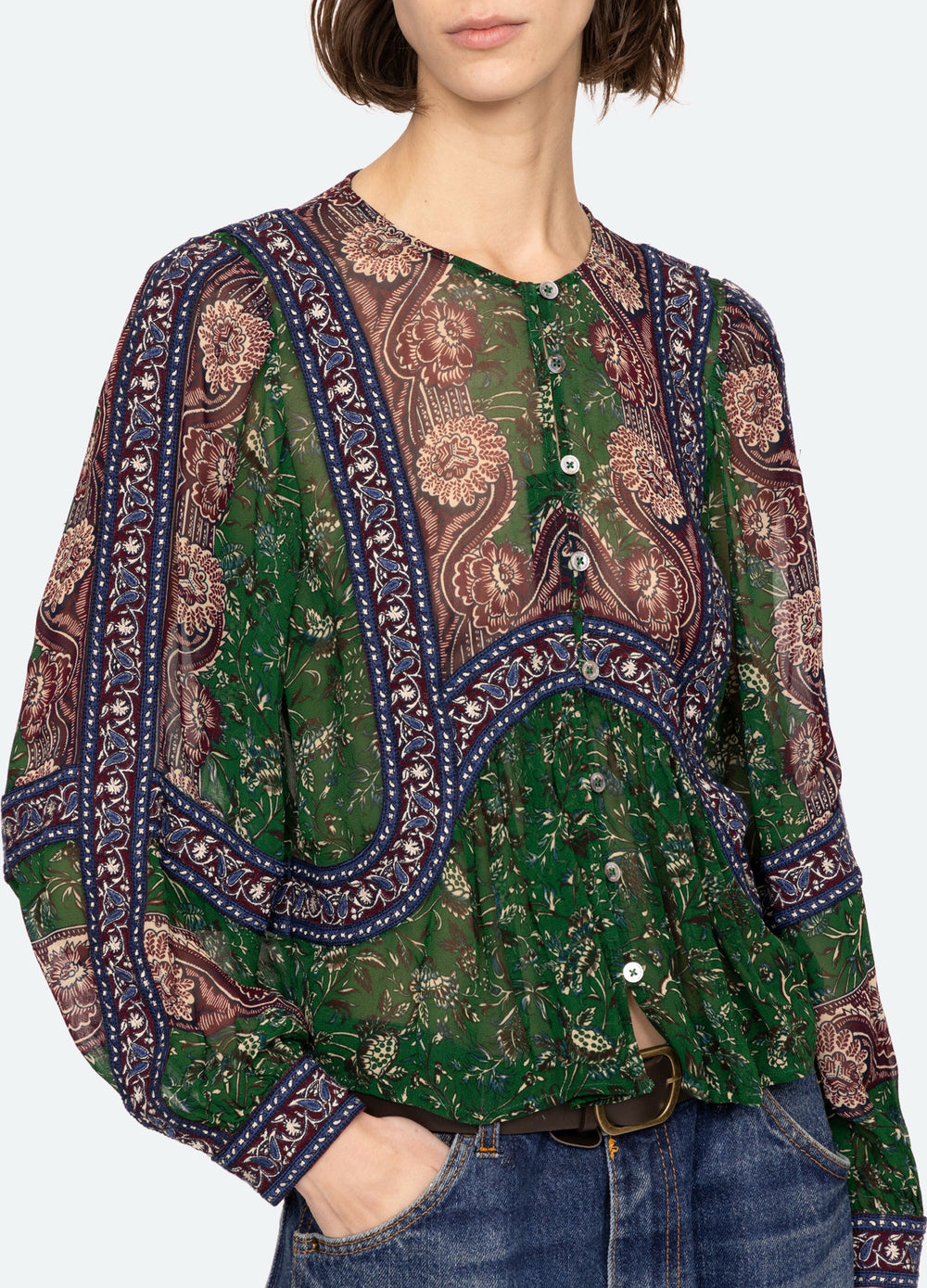 Melba Top Green