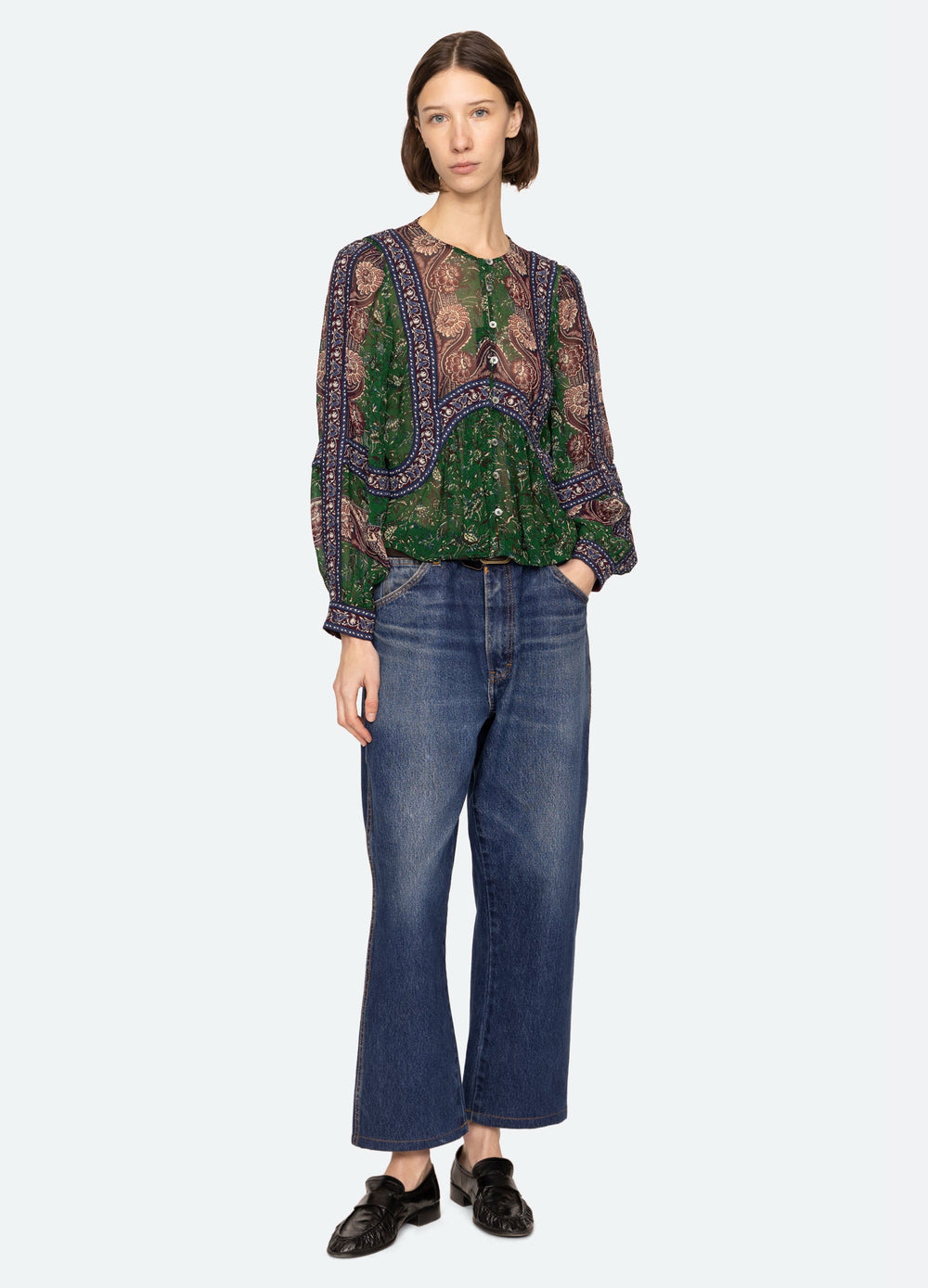 Melba Top Green
