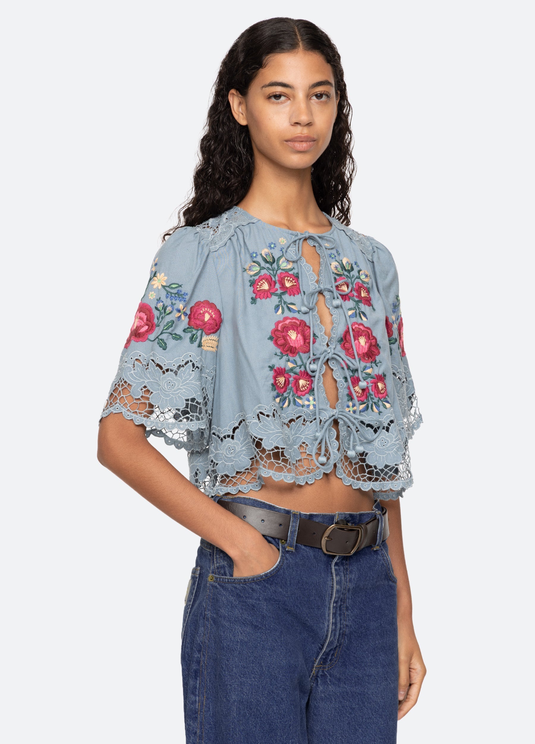 Rosaline S/S Top Blue