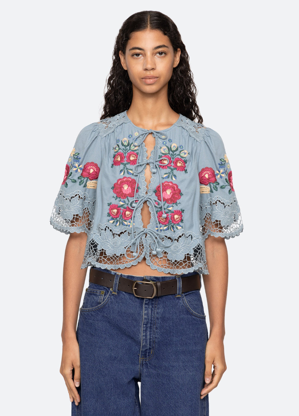 Rosaline S/S Top Blue
