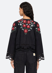 Rosaline Top Black|Blue