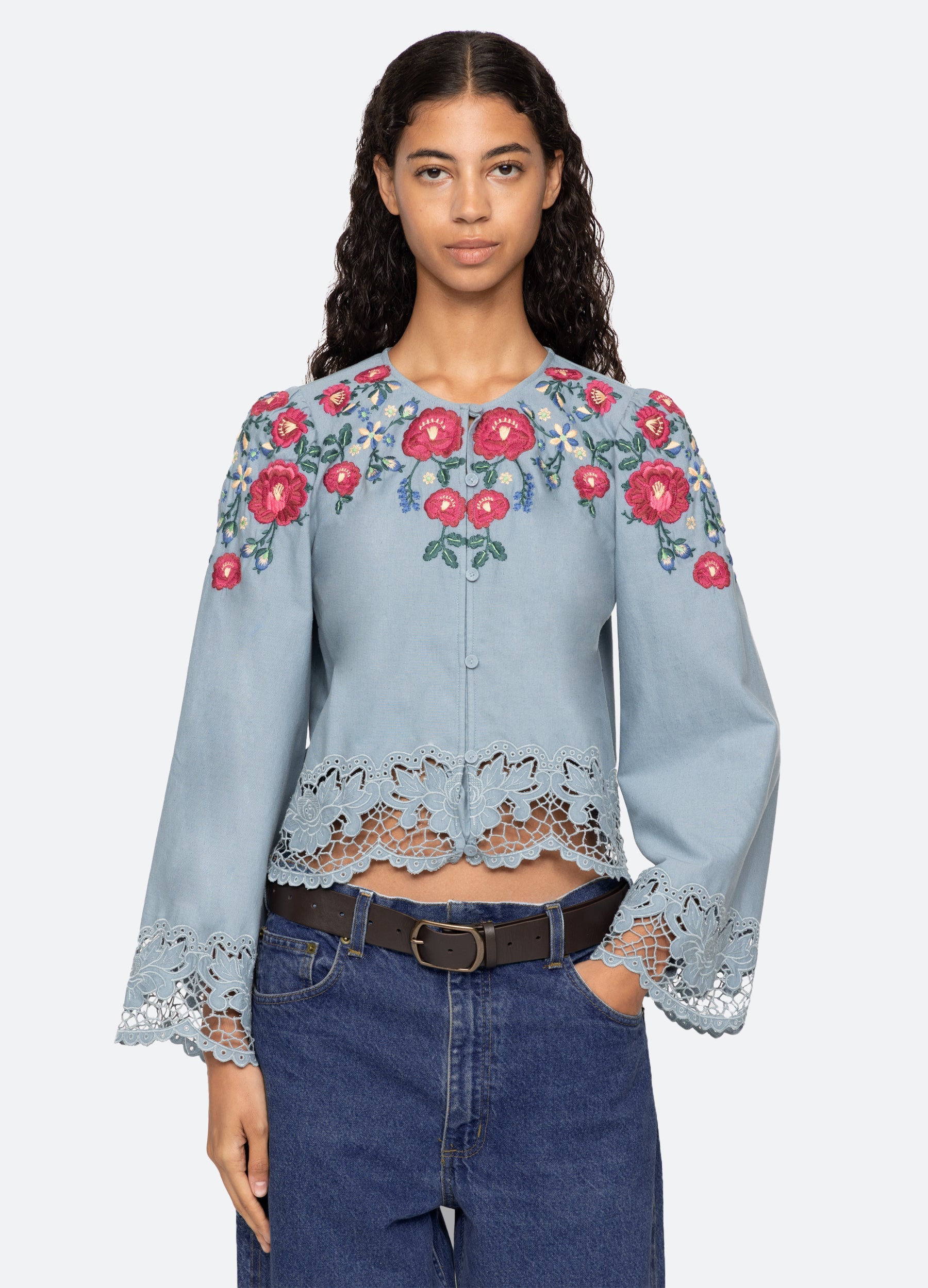 Rosaline Top Black|Blue