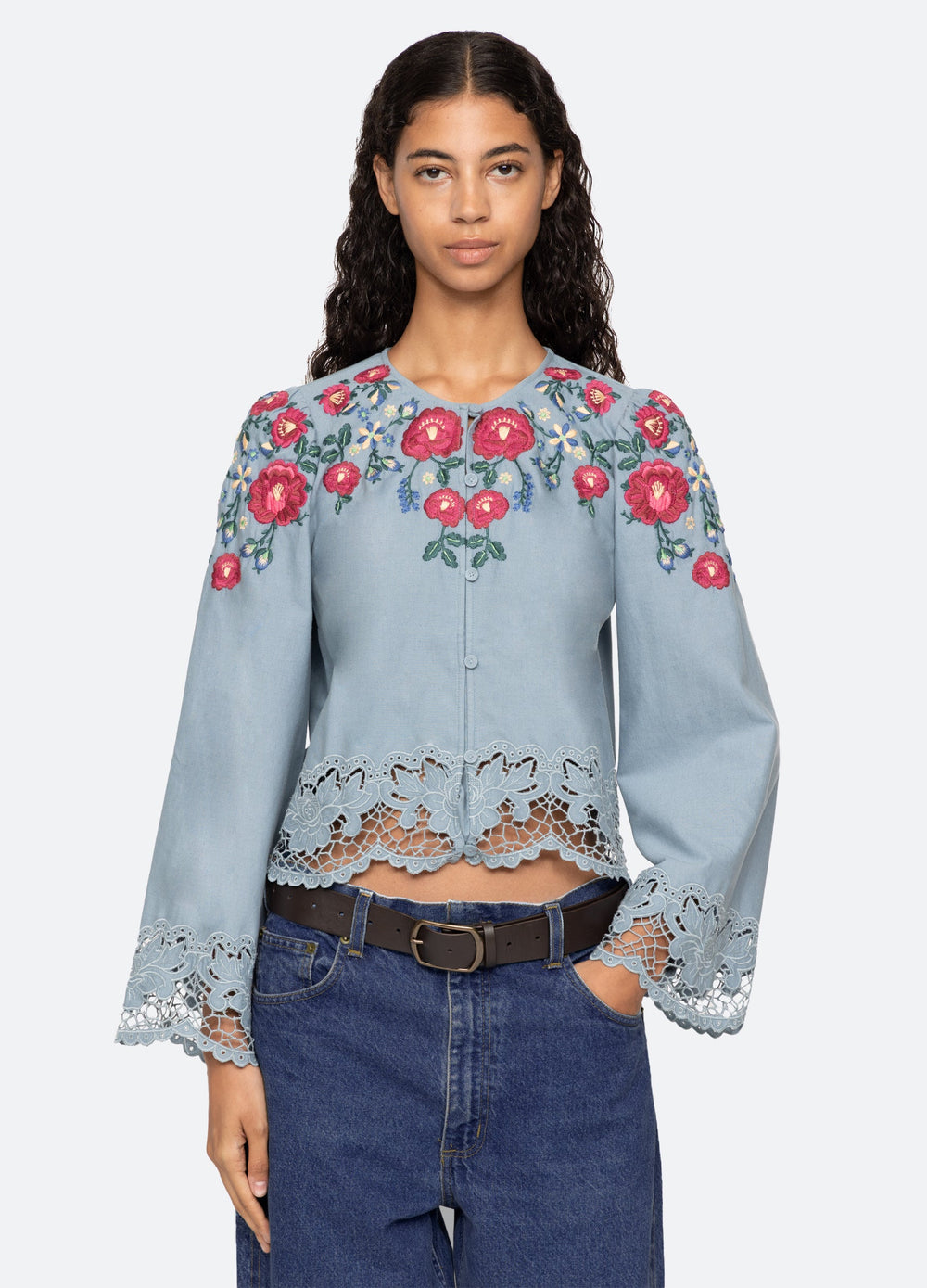 Rosaline Top Black|Blue