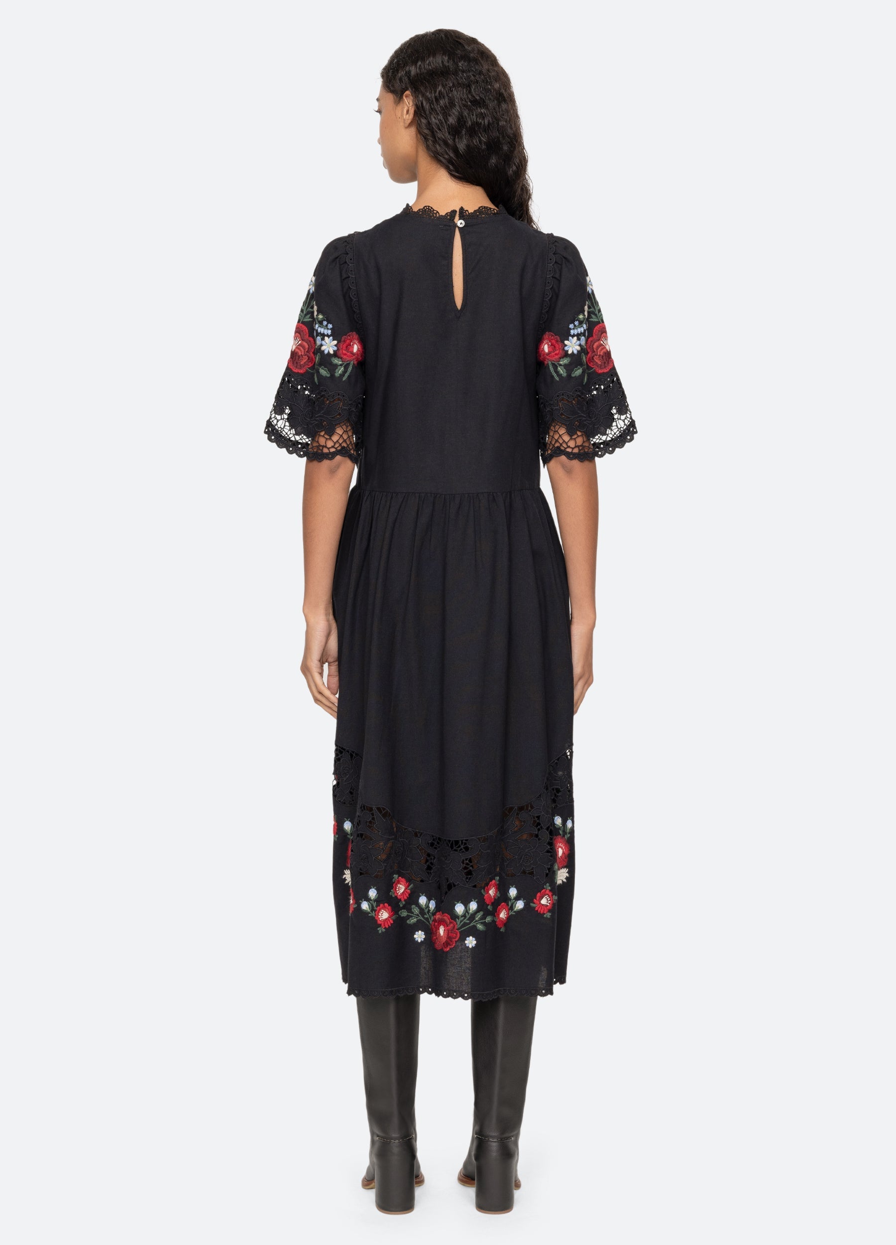 Rosaline Dress Black|Blue