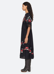 Rosaline Dress Black|Blue