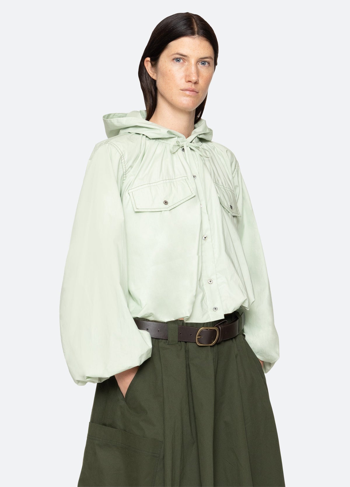 Sullivan Top Seafoam|White