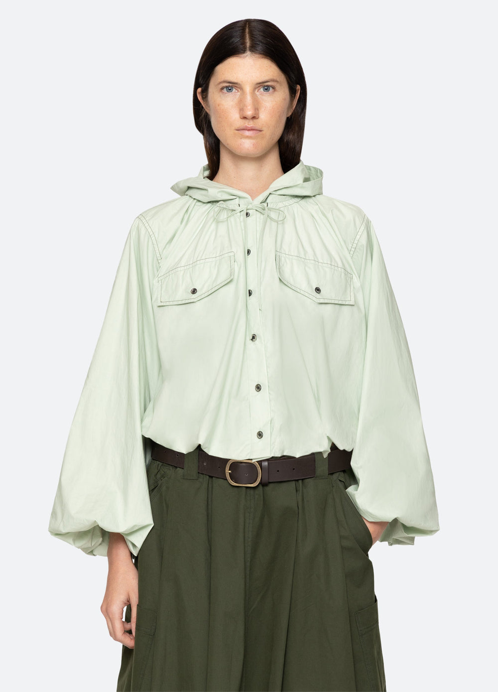 Sullivan Top Seafoam|White