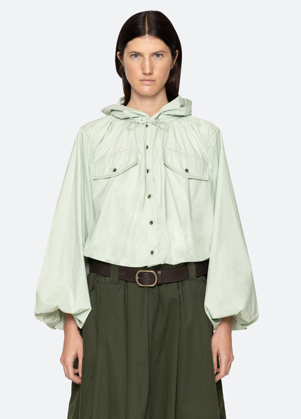 Sullivan Top Seafoam|White