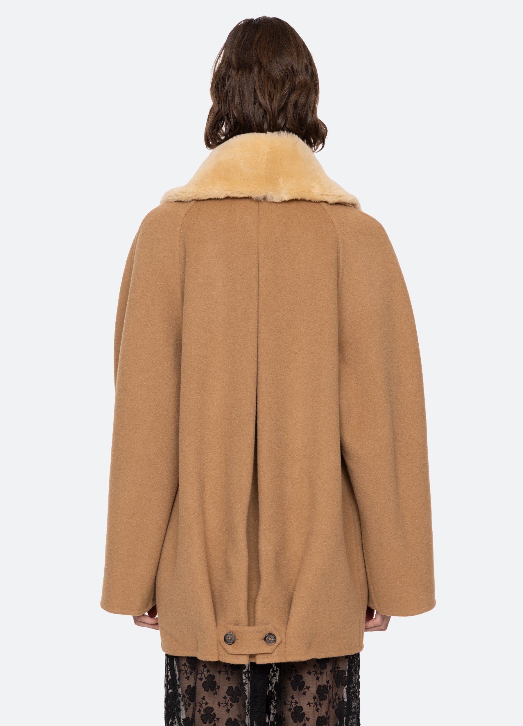 Astra Peacoat Khaki|Navy