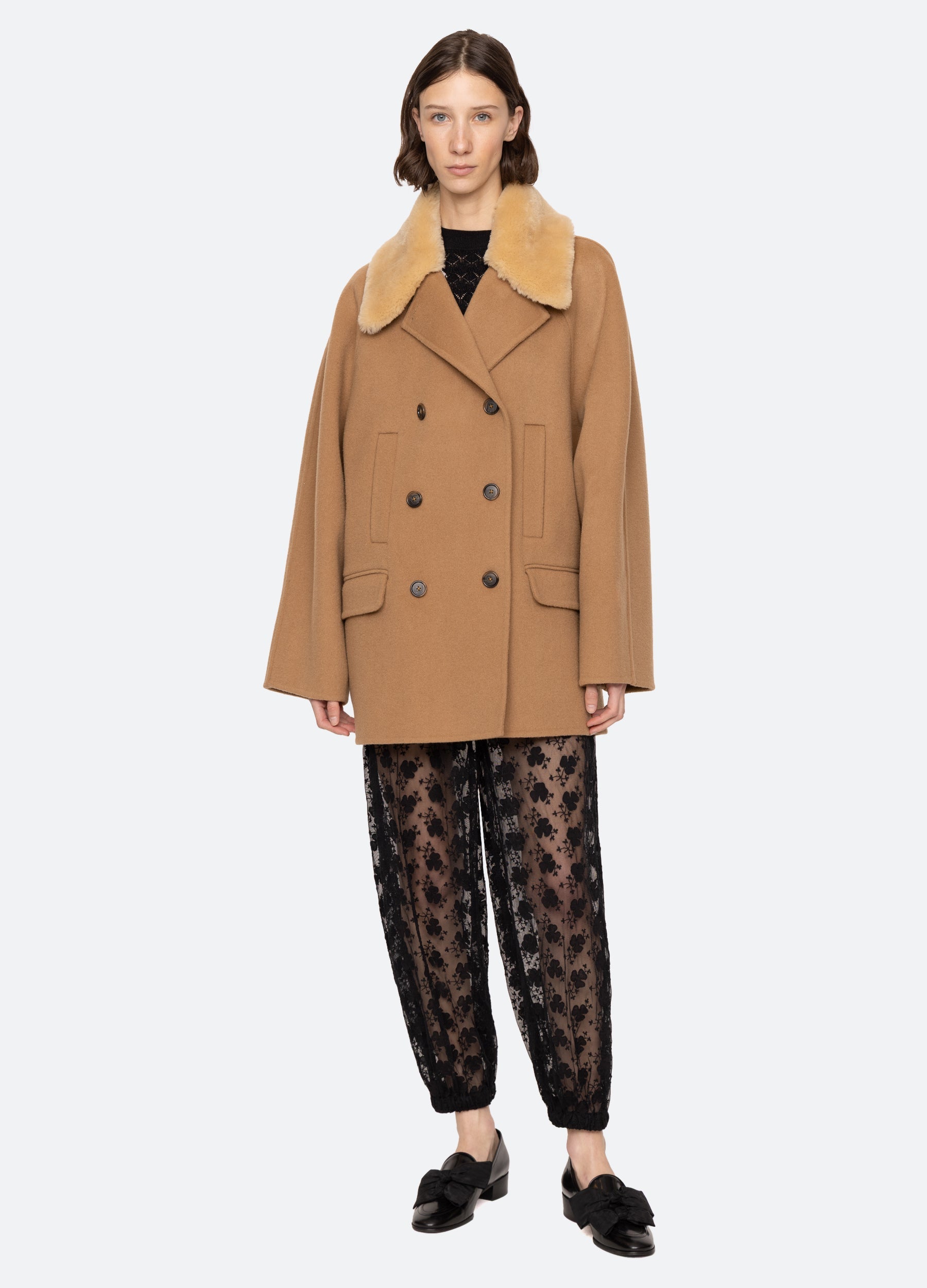 Astra Peacoat Khaki|Navy