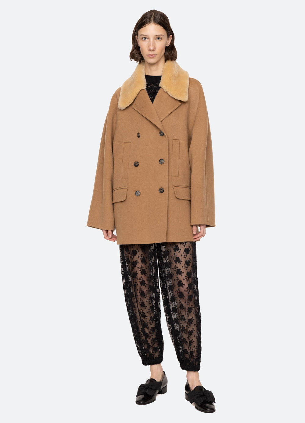 Astra Peacoat Khaki|Navy