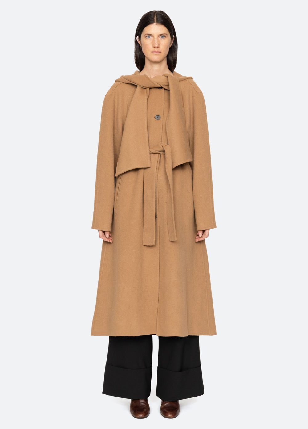 Astra Coat Khaki|Navy