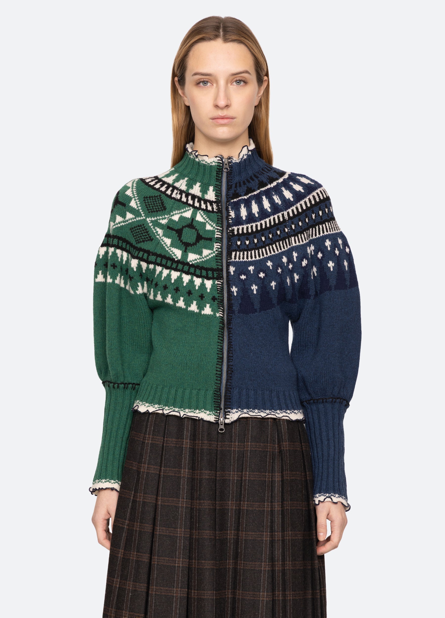 Linea Zip Front Cardigan Multi