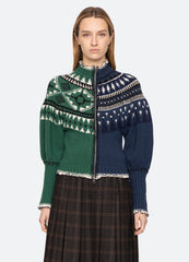 Linea Zip Front Cardigan Multi