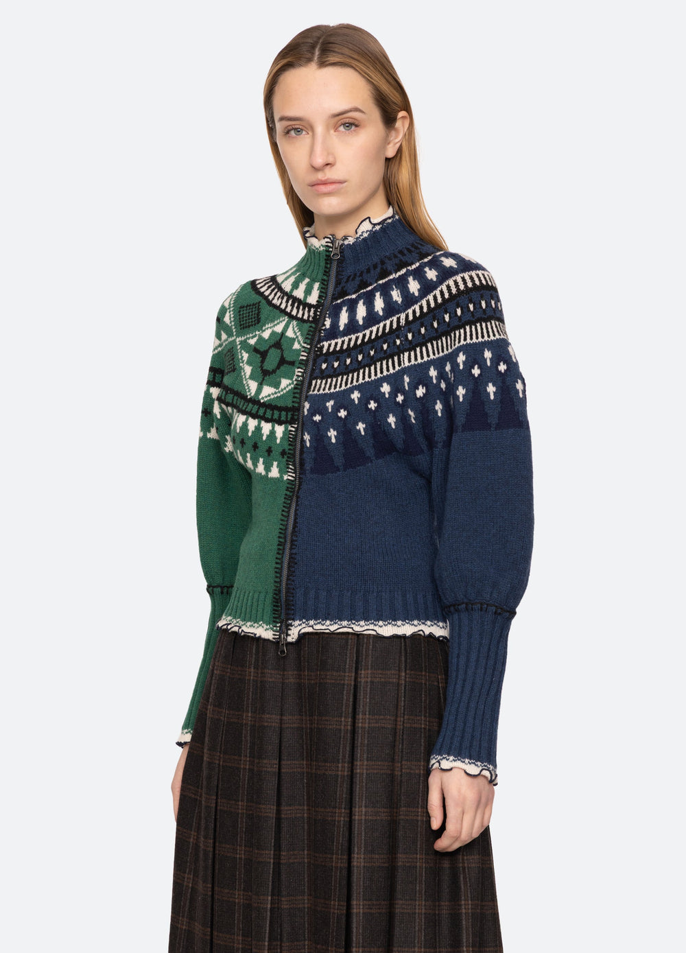 Linea Zip Front Cardigan Multi