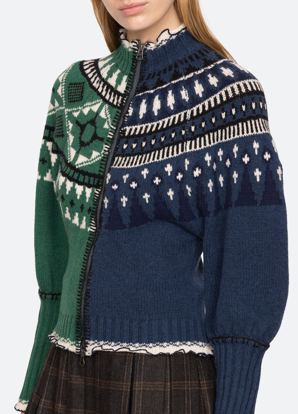 Linea Zip Front Cardigan Multi