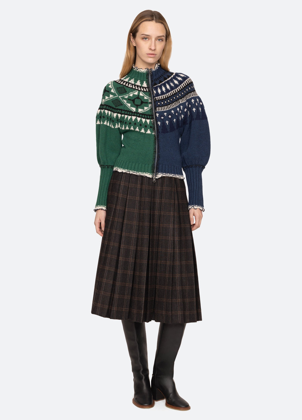 Linea Zip Front Cardigan Multi