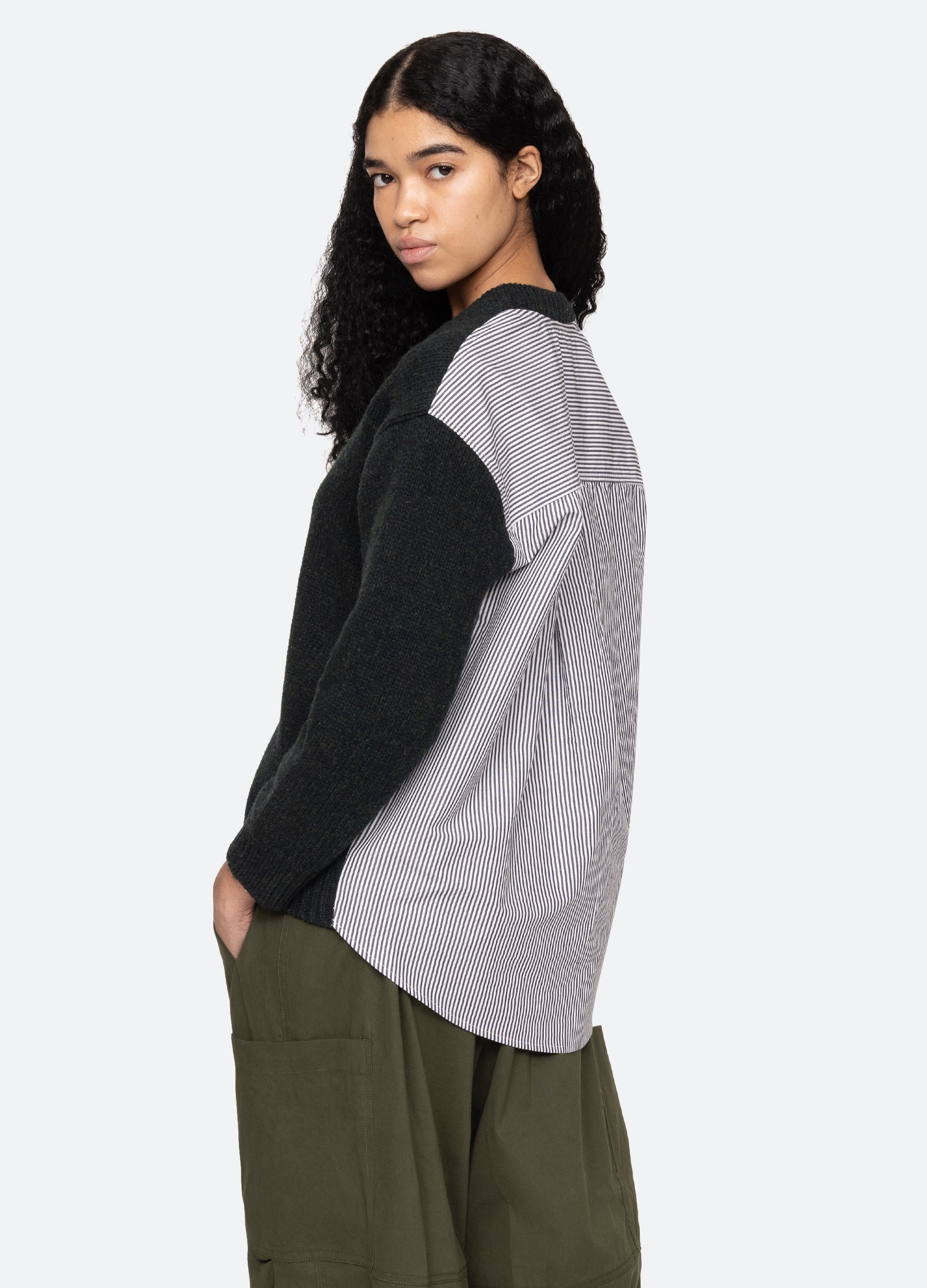 Mallory V-Neck Sweater Forest