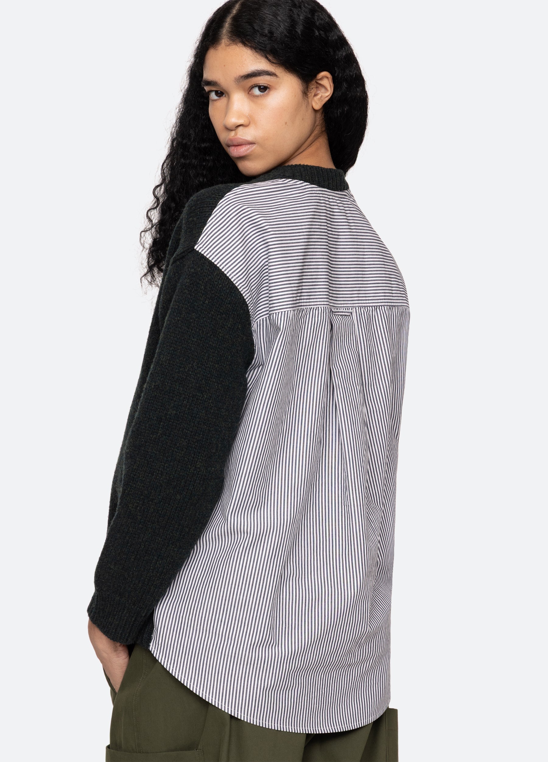Mallory V-Neck Sweater Forest