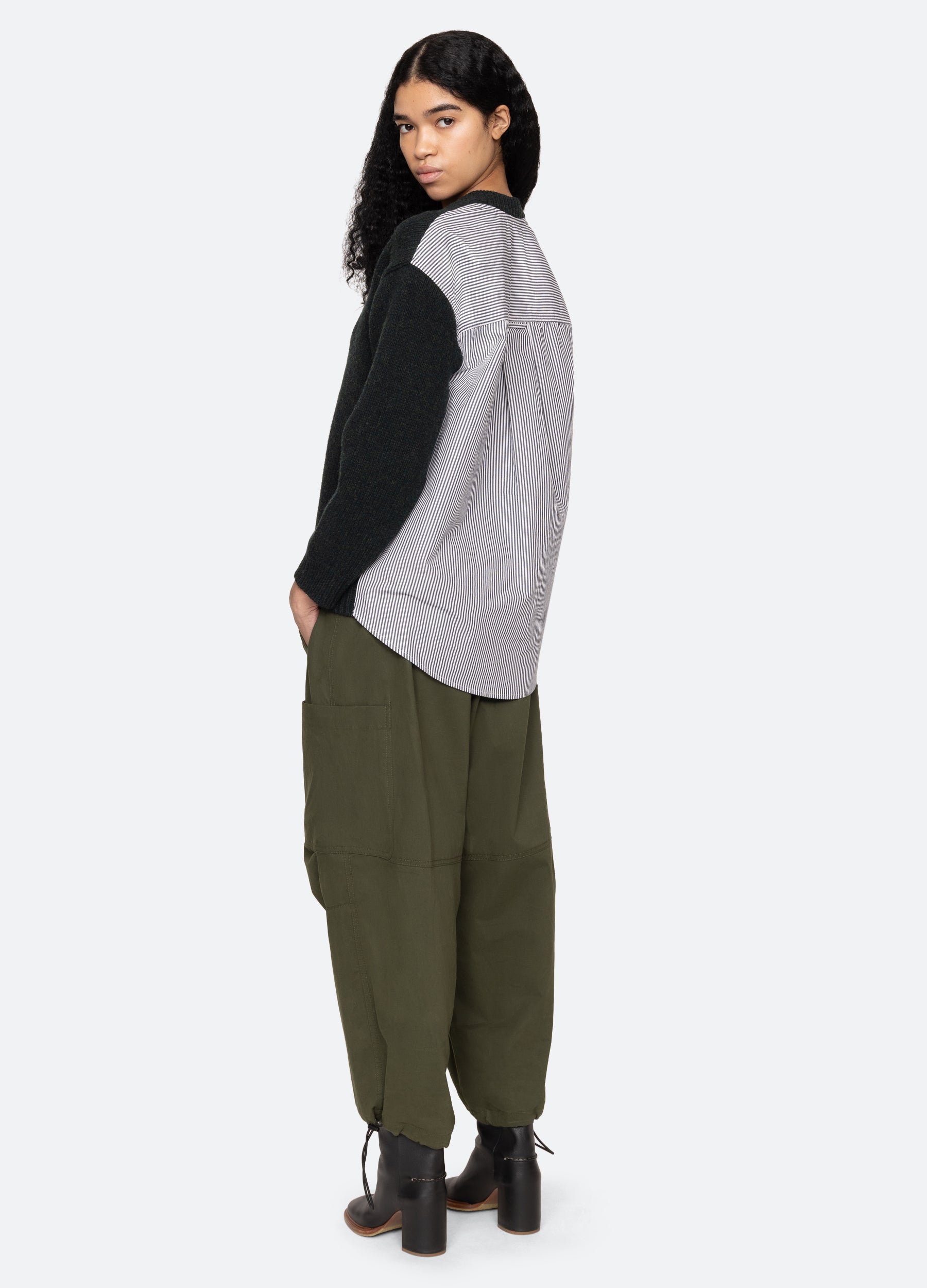 Mallory V-Neck Sweater Forest