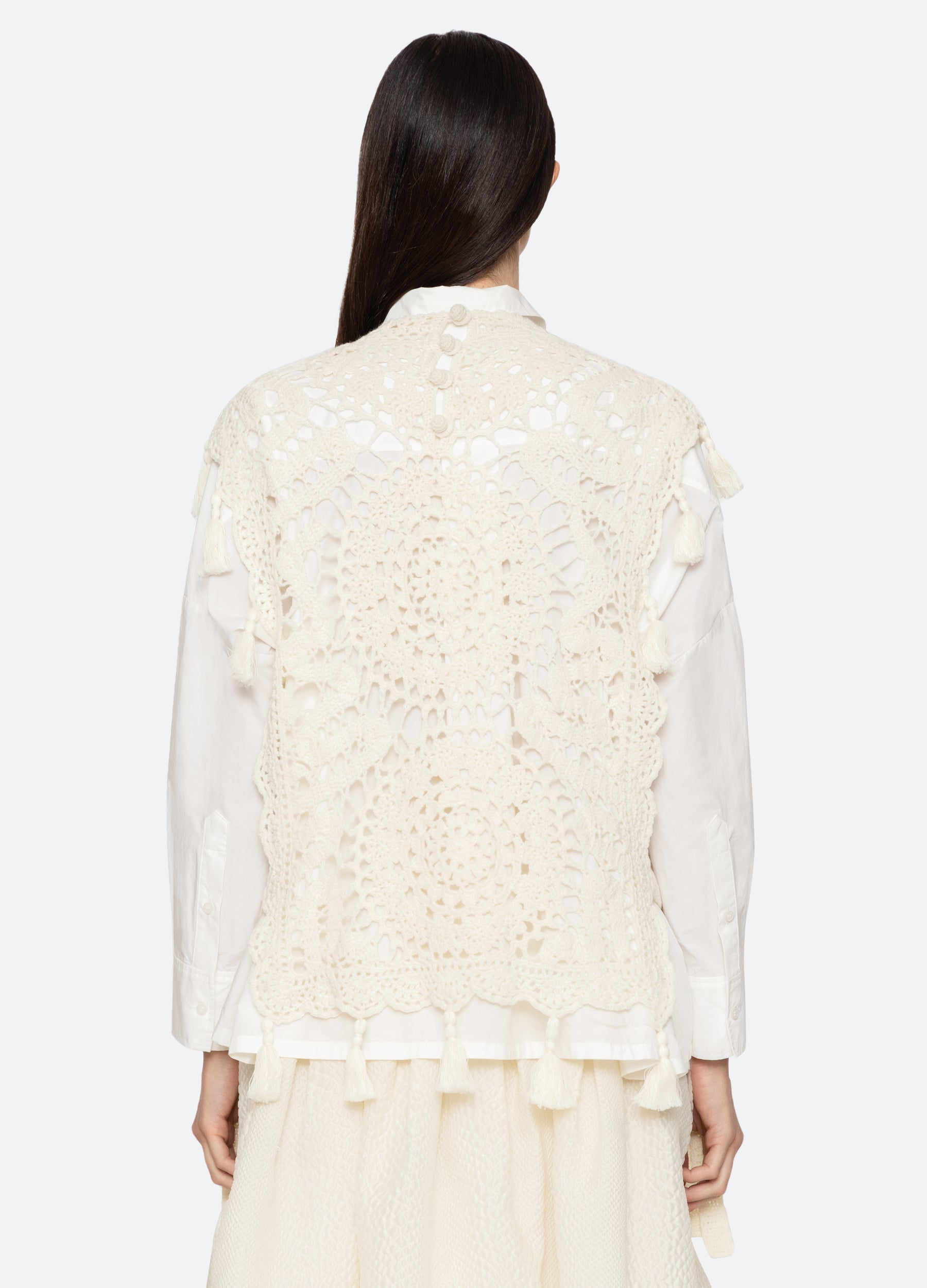 Nara Combo Shirt Cream