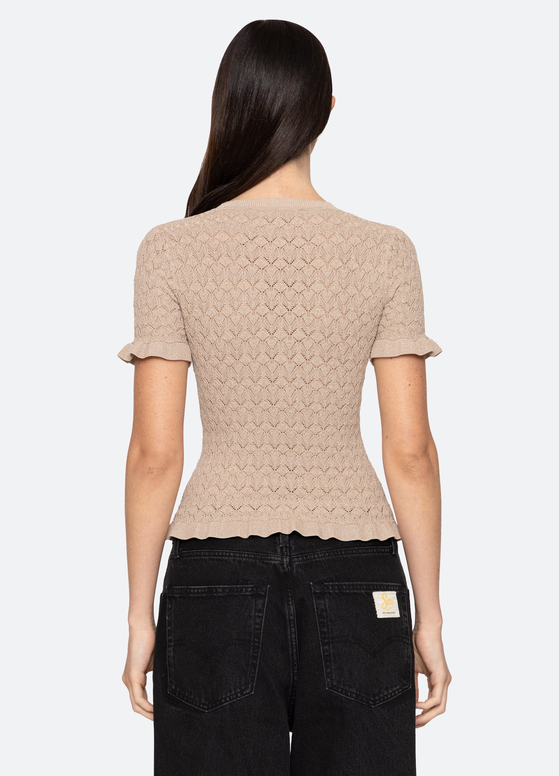 Ruby Top Champagne|Navy