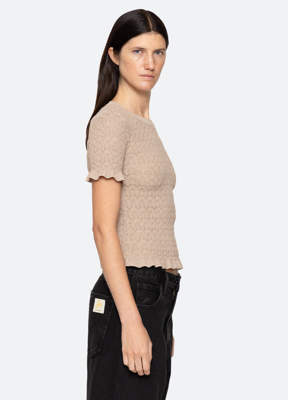 Ruby Top Champagne|Navy