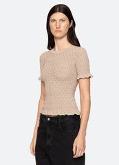 Ruby Top Champagne|Navy