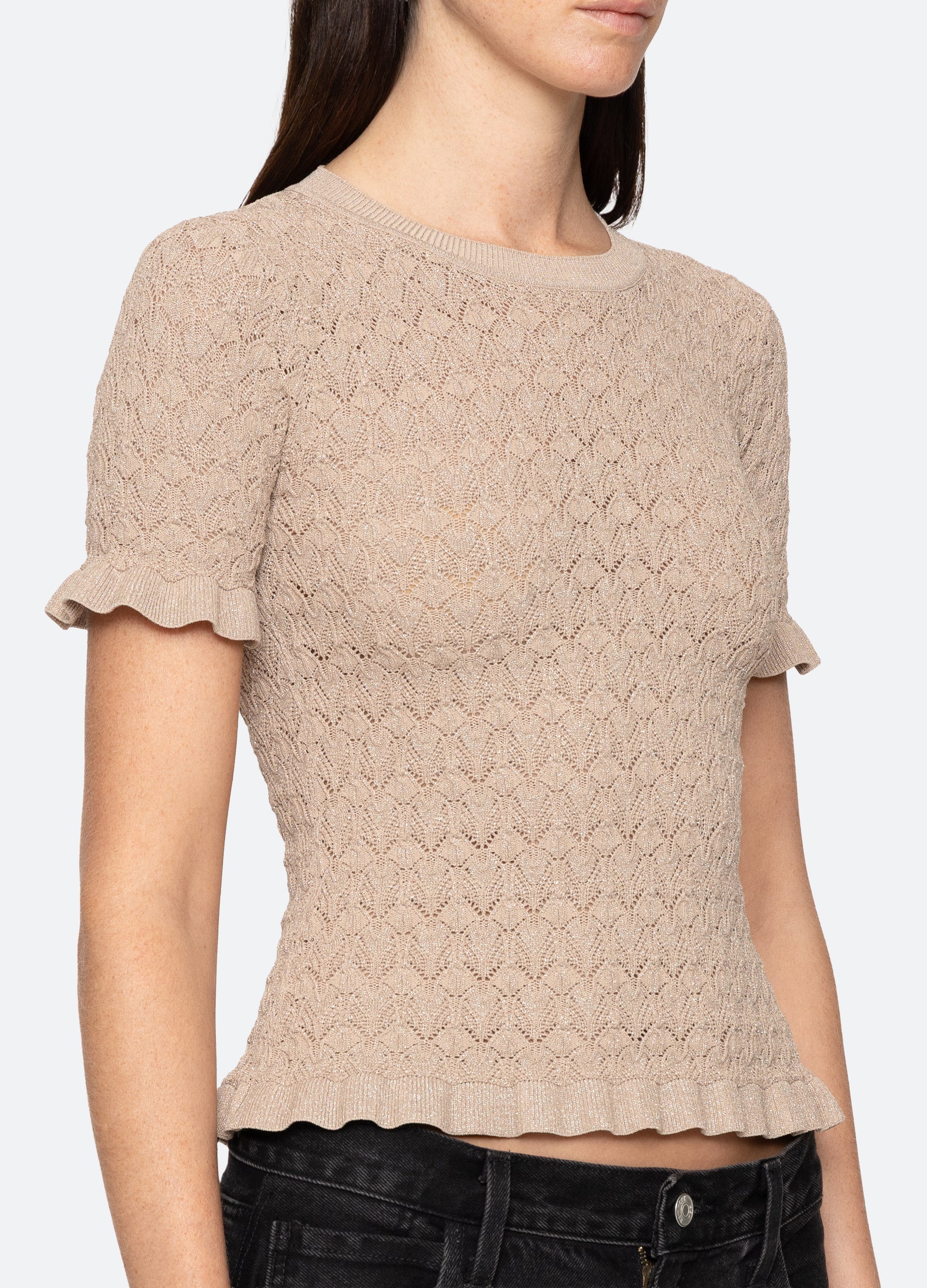 Ruby Top Champagne|Navy