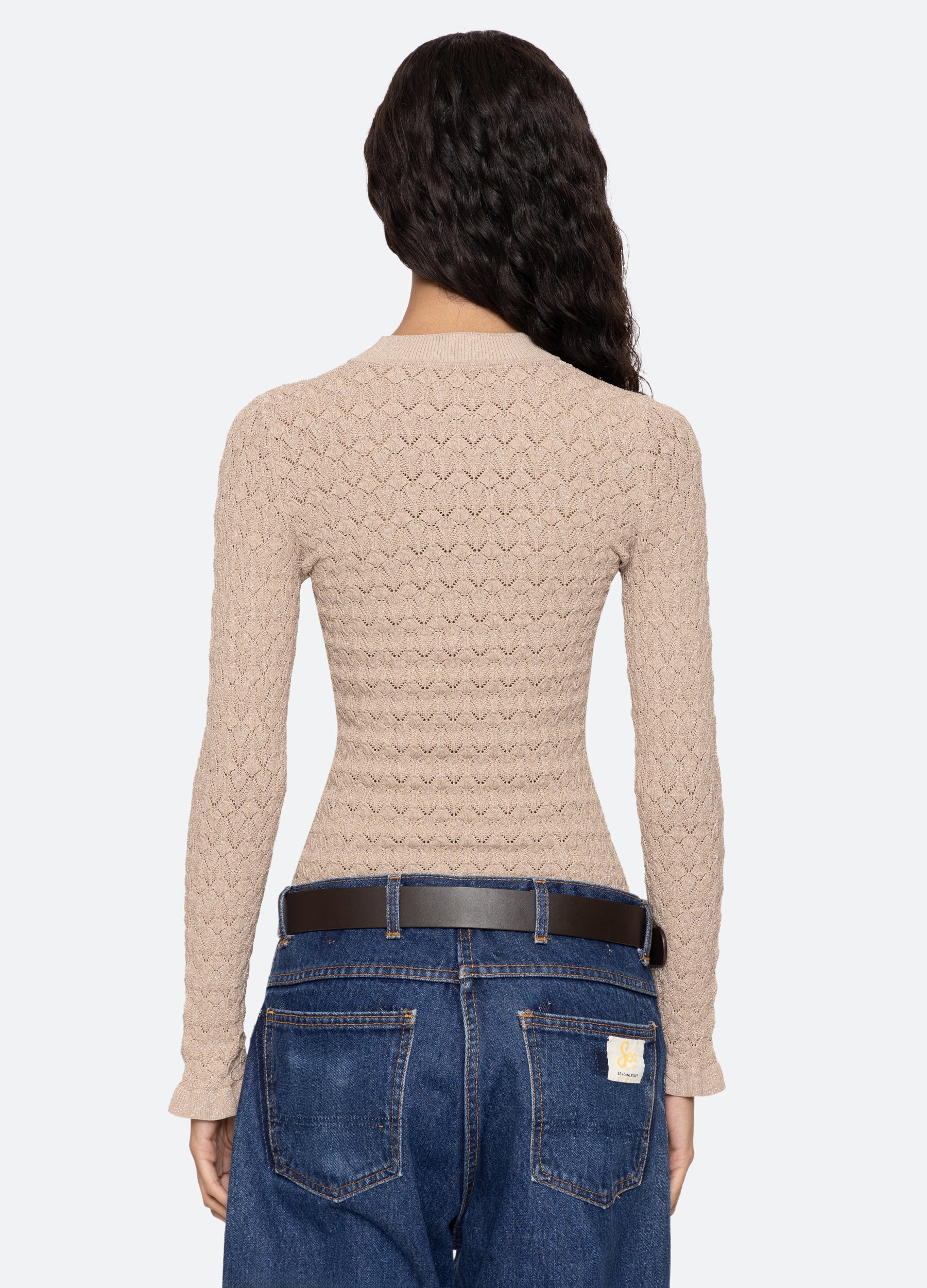Ruby L/S Top Champagne|Navy|Black