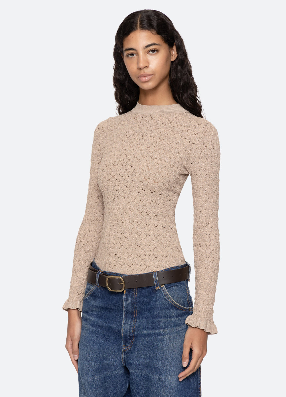 Ruby L/S Top Champagne|Navy|Black