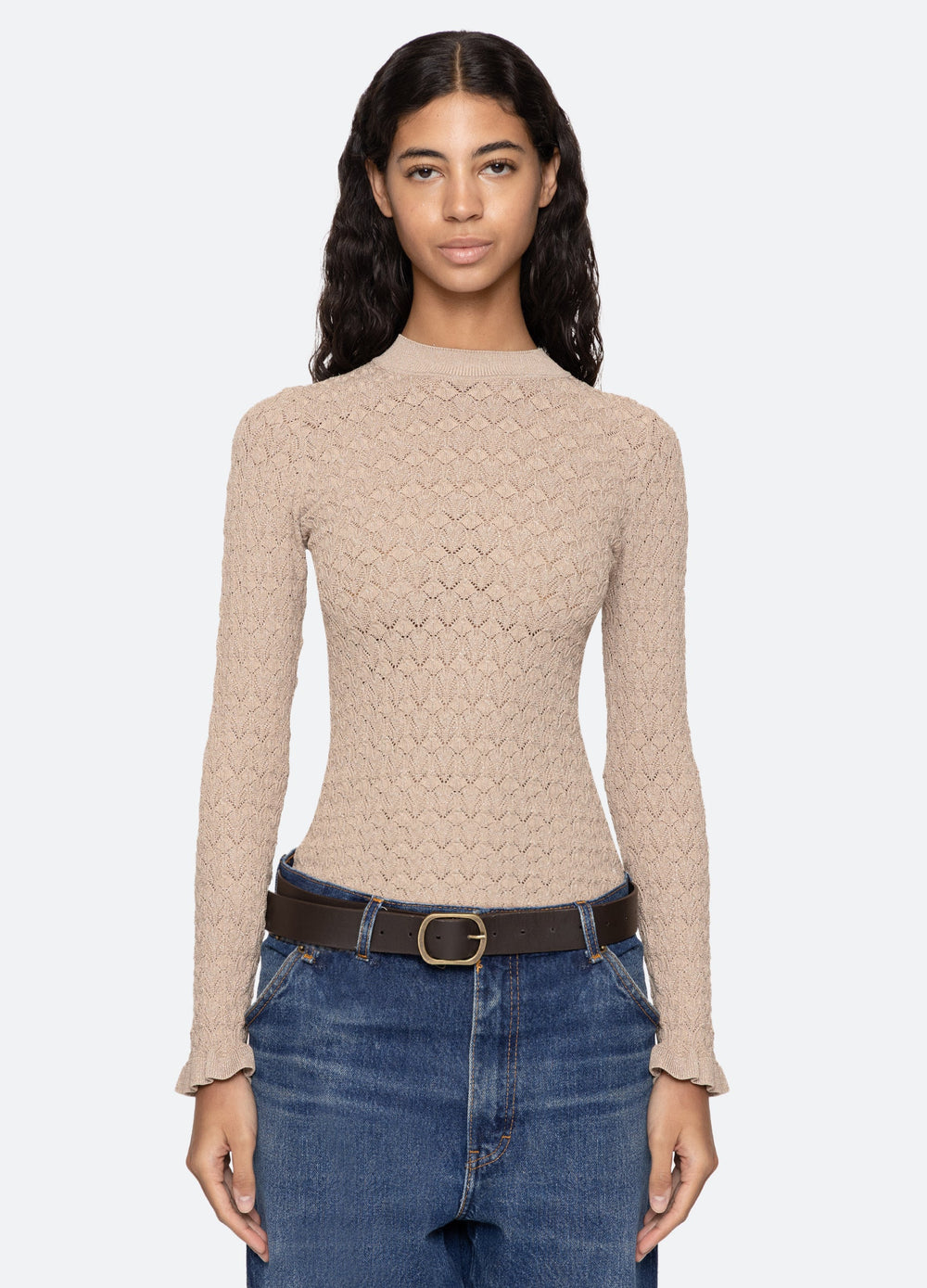 Ruby L/S Top Champagne|Navy|Black
