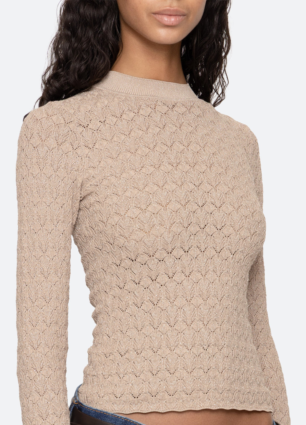 Ruby L/S Top Champagne|Navy|Black