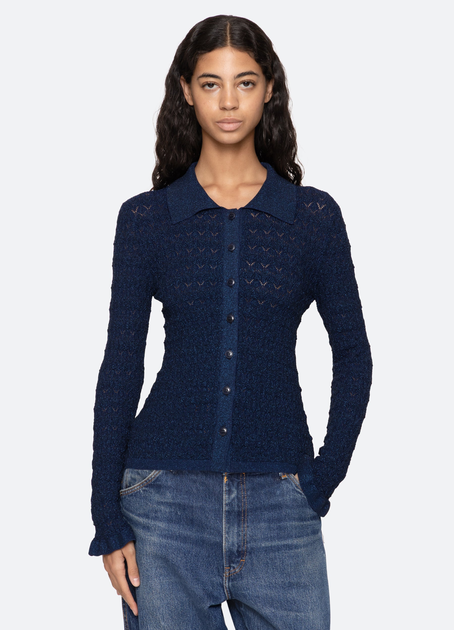 Ruby Cardigan Navy|Black
