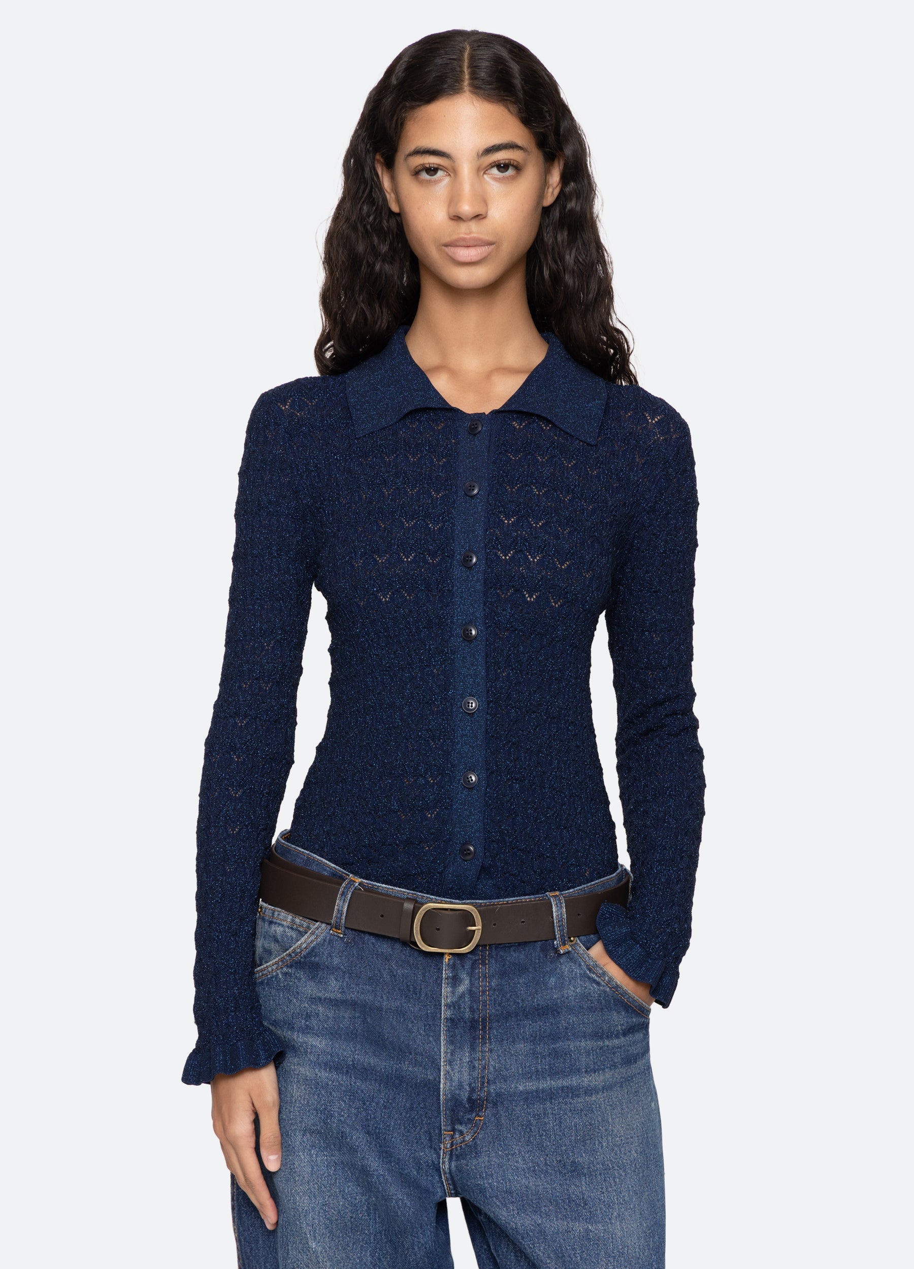 Ruby Cardigan Navy|Black