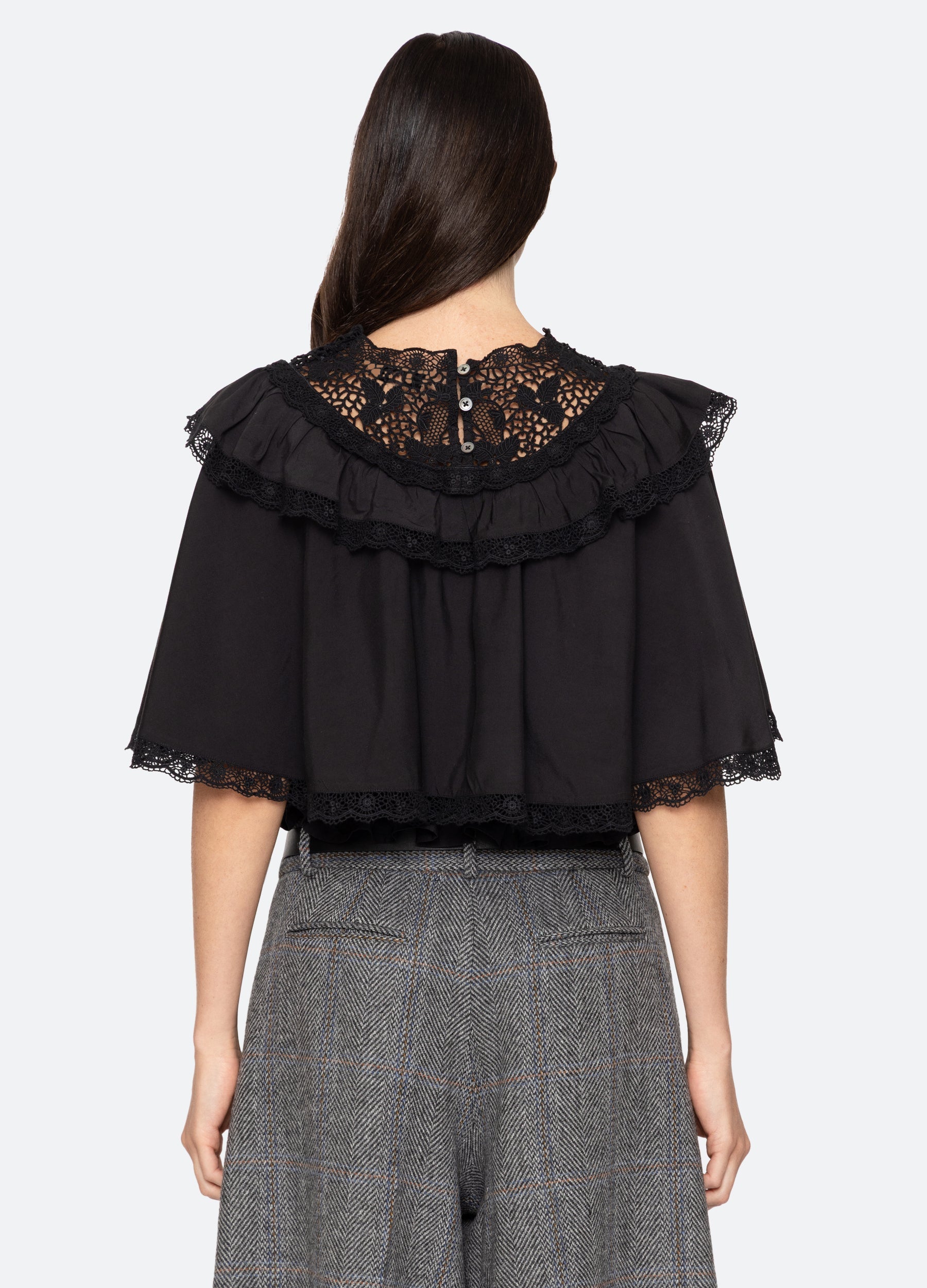 Shanna Capelet Top Black|Cream