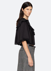 Shanna Capelet Top Black|Cream