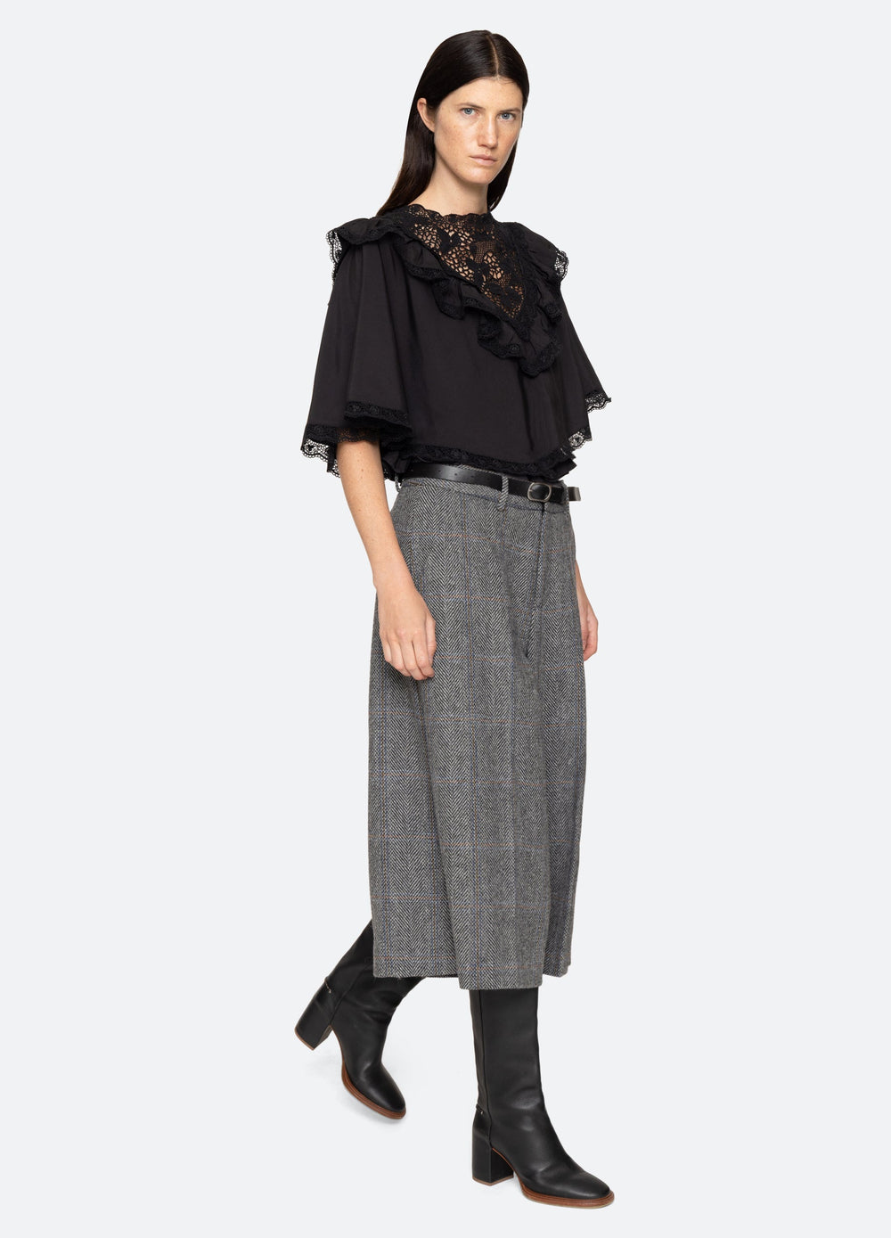 Shanna Capelet Top Black|Cream
