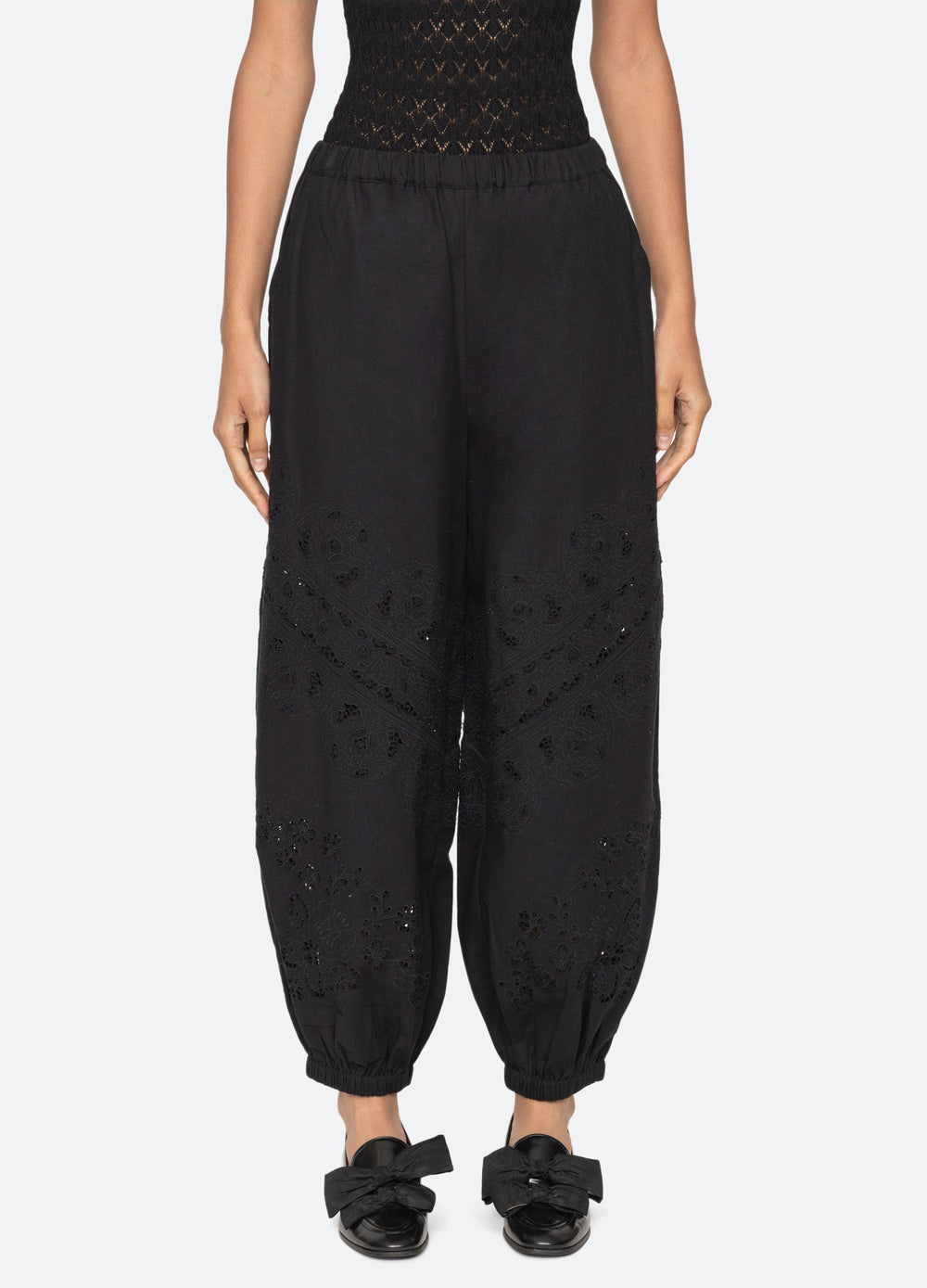Shanna Pants Black|Cream